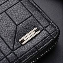 Hot Vintage Style Men's Wallet - Faux Leather Solid Color Multiple Slots Large Capacity Coin Purse With Card Holder Polyester Lined Wallets Men Men's Gifts Anniversary Gift Small Gifts For Men Wallet Mini Wallet Purse Wallet Coin Wallet - Multicolor - View 5