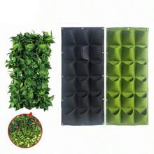 Wall Hanging Pockets Planting Bags Flower Pot Home Garden Grow Bag Garden Planter Vertical Suculentas Plant Pot Home Decor
