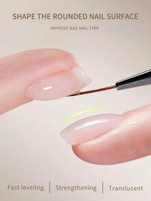 1 pieza 10ml Imprimación en gel de construcción que no requiere limpieza, gel base transparente de gel que se remoja en LED con acabado brillante y larga duración, base y capa superior para esmalte de uñas en gel, arte de uñas DIY para el hogar - transparente - Ver 8