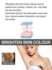 2 件腋下美白霜，适用于美白和提亮大腿内侧、腋窝、膝盖和肘部，去除、净化和美化皮肤，增强皮肤光泽和光滑度，保湿滋养黑斑，淡化身体霜，母亲节礼物（30g/50g）