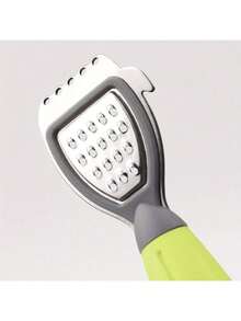 1 pieza Rallador y exprimidor de limón multifunción con rallador integrado, mango verde, cuchillas de acero inoxidable, fácil exprimido y rallado, herramienta de cocina esencial, diseño ergonómico, rallador, pequeño electrodoméstico de cocina - Verde - Ver 3
