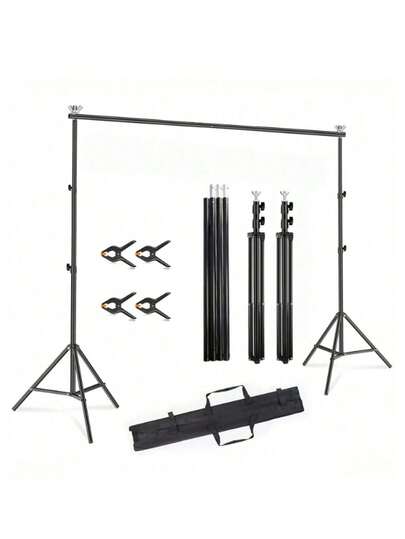 Studio Background Frame, Wedding Arch Frame, 10x6.5 Feet Height Adjustable Background Frame, Suitable For Ceremonies, Birthdays, Weddings, Mother's Day Flower Decorations, Graduation Ceremonies Parties Wedding Events Decoration