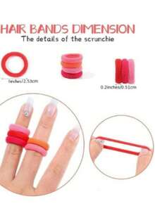 300 Peças De Amarradores De Cabelo Para Bebês Meninas, Tamanho Pequeno, Elásticos Para Bebês, Crianças Pequenas, Faixas De Cabelo Coloridas, Prendedores Elásticos De Rabo De Cavalo - Multicolorido - Visão 2