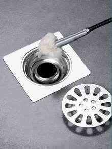 1 Stück Küchenspüle Verstopfungsentferner, Feder-Design Griff Abzieher, 160cm Spülbecken Reiniger, Rohrräumer, S-förmig 4-Krallen geeignet für verschiedene komplexe Rohre, entfernt Haare/Essensreste, verhindert stehendes Wasser & Mücken, passend für Küche/Bad/Badewanne/Toilette - Kanalbagger - Übersicht 7