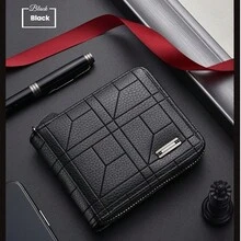 Hot Vintage Style Men's Wallet - Faux Leather Solid Color Multiple Slots Large Capacity Coin Purse With Card Holder Polyester Lined Wallets Men Men's Gifts Anniversary Gift Small Gifts For Men Wallet Mini Wallet Purse Wallet Coin Wallet - Multicolor - View 11