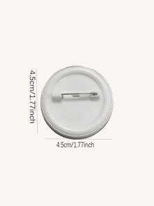 1 Pc 4.4cm/1.73" Cute Cat/Alien Cat & Dog Pattern Safety Pin Badge, Button Brooch, Suitable For Attaching To Clothes, Bags, Backpacks, Interesting Gift For Friends And Family - Multicolor - View 7