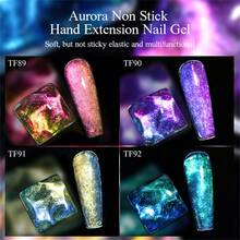 Mtssii 5件套Aurora不粘固体美甲延长胶套装，Aurora亮泽固体凝胶，持久塑形，固体质地，手工型，含花形模具和塑形刷，易于使用的美甲套装，适合家庭和美甲沙龙使用。 - 彩色 - 查看 4