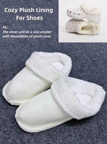 1 paire de chaussures de jardin douces et confortables avec doublure thermique, polyvalentes à enfiler avec doublure en peluche amovible et matelassée, convenant pour la maison, l'extérieur, les fêtes, le bal de promo, le bureau, la fête des pères, la fête des mères, les cadeaux pour les amis, les enseignants, les collègues