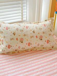 1pc/2pcs/3pcs/4pcs/Multiple Set Optional Soft & Skin-Friendly Printed Pillowcase For Student Dormitory Bunk Beds, Can Be Used All Seasons, Suitable For Nursery, Kindergarten, Baby Room, Children Room, Nap Time, Babysitter Home - Rainbow Monkey - View 2