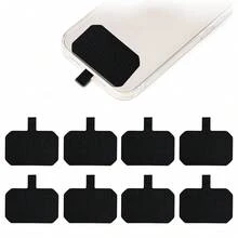 10 Pack Phone Tether Tab, Phone Strap Replacement Part For Cell Phone, Lanyard Patch (Black X10) - Black - View 13
