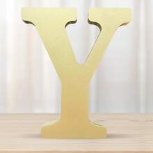 1 sản phẩm trang trí bằng gỗ, thiết kế chữ cái, đồ thủ công trang trí nhà - Vàng - Xem 8