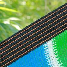 1 pieza de Malla de sombreado de alta densidad y colores rayados - Tela de sombreado plástica duradera para exteriores para patio, picnic, carport, jardín, balcón y pérgola de pórtico.