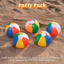 1 Stück/4 Stück/6 Stück Strandball - Großer Regenbogen Strandball aufblasbar, Poolzubehör, verwendet für Partyzubehör Dekoration, Sommer Strand Wasserspiele Strandball Party, ein Ball ist ein Muss für Eltern-Kind-Reisen, Partyzubehör, Strandutensilien, Poolspiele, Schwimmspiele, aufblasbare Spiele (30cm, 40cm, 50cm), Poolschwimmer