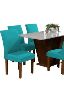 6-Piece Chair Cover Kit In Gel Mesh - Green - View 2