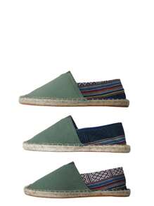 Mocassini da uomo: scarpe in tela con suola in corda di lino, scarpe casual da vacanza, scarpe da donna in tessuto traspirante intrecciato, scarpe da pescatore in paglia antiscivolo, scarpe da coppia con suola in lino ricamato. Scarpe da pescatore in tela bianca da uomo, ballerine nere, ballerine bianche, scarpe verde militare, ballerine blu (per acquirenti con piedi larghi, si prega di scegliere una taglia in più. La suola in corda di lino è relativamente rigida e le scarpe fatte a mano hanno una lavorazione più irregolare.)