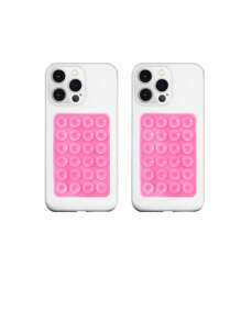 10pcs Double-Sided Silicone Suction Cup Upgrade Suction Cup Card Package Square Single Sided Phone Suction Cup Holder Adhesive Phone Case Holder Silicone Phone Accessories For Women For Men Wallet Mini Wallet Purse Wallet Magsafe Wallet Card Wallet