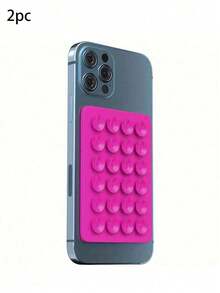 5 件双面硅胶吸盘手机支架 - 用于自拍和视频拍摄，抓握力强，兼容 和 Android - 粘性硅胶支架，适合淋浴使用，非常适合视频录制和摄影，兼容 、Android 手机，生日礼物，家人，朋友手机支架，手机配件