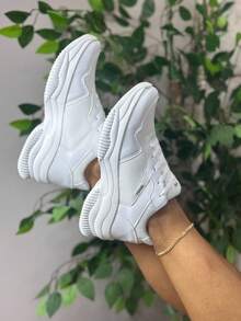 WAYKE Women's Casual Tennis Shoes Comfortable Fashion New Release  Super Light - Blanco - Ver 4