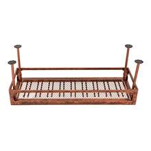 YUNRUX 100cm Metal Hanging Shelf Wine Rack Ceiling Shelf Bottle Holder Bottle Rack Ceiling Ceiling Shelf Ceiling Wine Rack For The Ceiling 20 Glasses Wine Glass Holder Hanging - Bronze - View 4