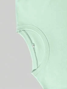 NEON DUSK Men's Cartoon Print Light Green T-Shirt - Green - View 3