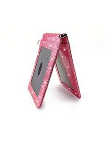 Glitter Bus Card Holder Rotating ID Card Case Stylish Subway Card Wallet Coin Purse For Women Wallet Mini Wallet Purse Wallet Wallet - Multicolor - View 9