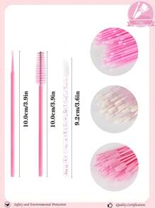 150pcs Disposable Spiral Spiral Mascara Wands, Adjustable Makeup Brush Set - For Eyelash Extension & Eyebrow, Also Applicable For Removing Excess Eyeshadow And Powder, Glitter Lip Brush, Disposable Lip Brush, Lip Gloss Applicator