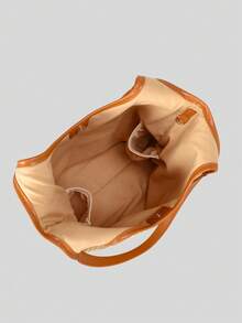 مجموعة من قطعتين حقيبة قش مضفرة ذات طباعة حرفية، طراز إنزلياني شائع، حقيبة كتف أنثوية لفصل الصيف، حقيبة شاطئ للأمهات