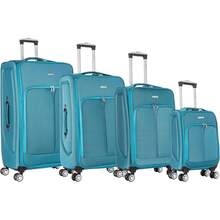 Deluxe Edition 29" Large Suitcase Super Lightweight 20% Expandable 4 Wheels Spinner Soft Shell Check In Luggage For 23kg - Blue - View 2
