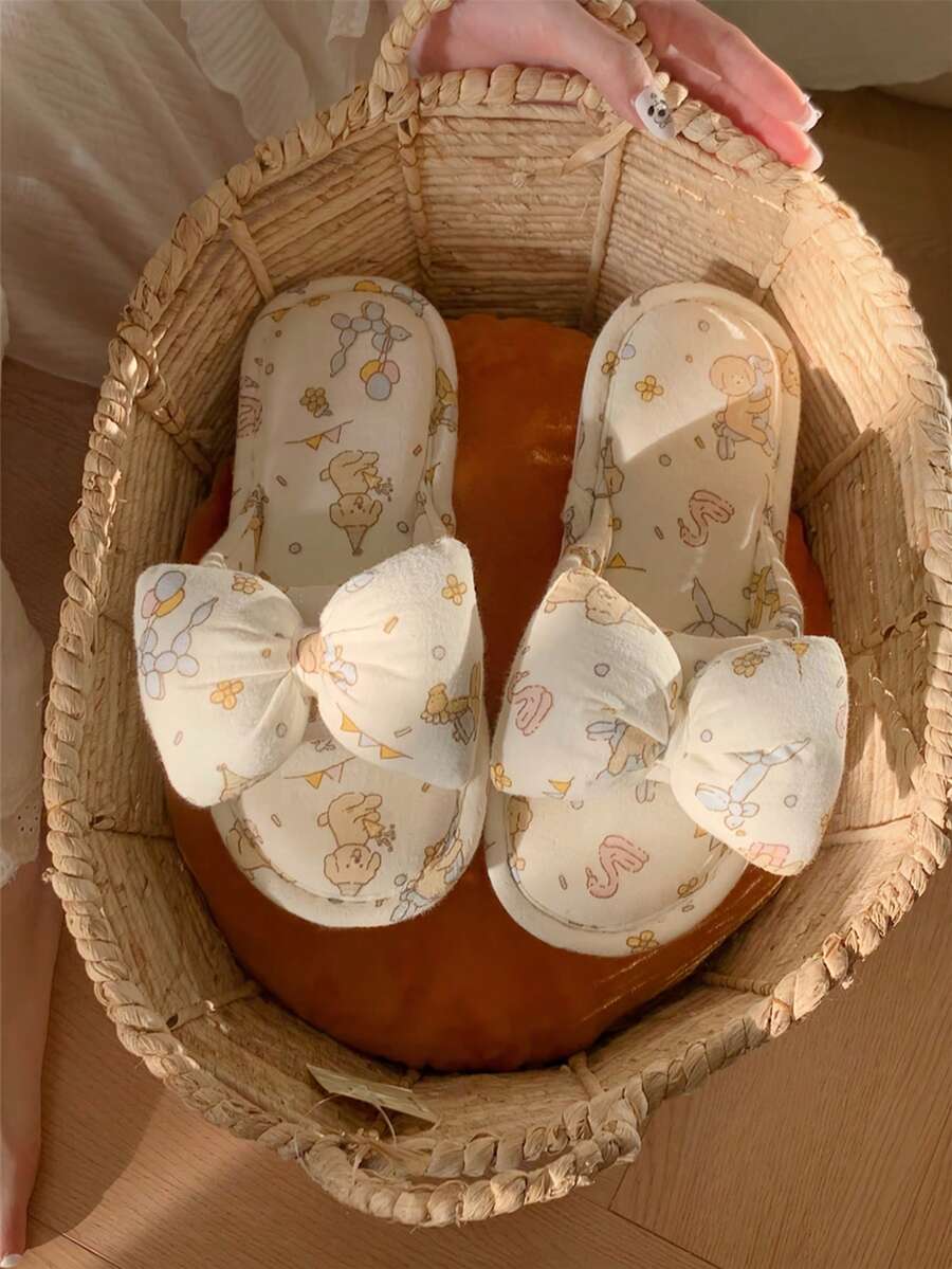 XIXITIAO 蝴蝶结亚麻拖鞋，甜美少女风，适合户外穿着，休闲软底凉鞋，居家、沙滩、街头、度假皆宜