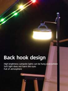 Luces de cadena solares/recargables para acampada de 8M/10M, luces de hadas de exterior con diferentes modos de iluminación, luces de decoración portátiles y retráctiles con USB, aptas para acampada, jardín, decoración de fiesta (luz de color y cálida)