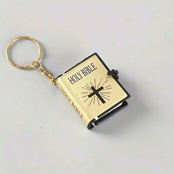 Mini Bible Keyring Set - Inspiring Christian Gift, Non-Reading Paper Cover For Office And Everyday Use