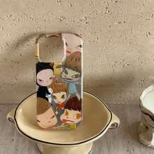 1 funda de teléfono de moda no incluye cordón ni soporte. Funda de teléfono con ilustraciones de relojes y retratos de estilo anime, a prueba de golpes, vintage y de nicho, compatible con 17 Pro/17/16 Pro/15 Pro/14 Pro/13 Pro/13/12 Pro/12. Regalo de primavera o cumpleaños. - Marrón - Ver 11