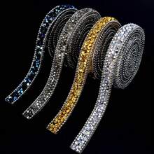 Multi - Purpose Resin Rhinestone Trim - Self - Adhesive Heat Transfer For Clothing, Shoes, DIY Jewelry - Red - View 3