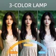 Đèn vòng vuông 15cm kèm kẹp, sạc USB, 3 nhiệt độ màu RGB, có thể điều chỉnh độ sáng, đèn selfie kẹp di động, thích hợp cho điện thoại, máy ảnh, chụp ảnh, phát trực tiếp - Lựa chọn lý tưởng! - Một cỡ - Xem 3