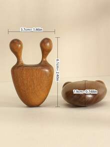 1pc [Battery-Free Sandalwood Face Massager] Sandalwood Nose & Face Massager - Eye Relief Tool, Battery-Free, Fragrance-Free,Beauty,Skin Care Products,Spa,Self Care,Skin Care Tools,Face Care,Esthetician Supplies,Massage,Face Massage Tool,Face Roller - Brown - View 5