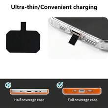 10 Pack Phone Tether Tab, Phone Strap Replacement Part For Cell Phone, Lanyard Patch (Black X10) - Black - View 10