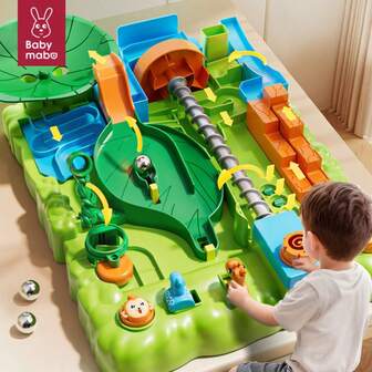 Juguete intelectual de laberinto para niños, Aventura en la selva, Máquina de juego de mesa, Juguete de laberinto, Juguete de entrenamiento del pensamiento, Mejora el enfoque, Regalo para niños y niñas de 6 a 12 años