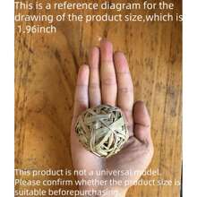 1/2/3pcs Pure Natural High-Fiber Seagrass Hand-Woven Balls, Suitable For Rabbit, Hamster And Other Small Pets To Chew & Grind Teeth, All Seasons