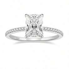 Radiant Cut Wedding Promise Rings For Women