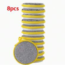 6 piezas/12 piezas Conjunto, esponjas de limpieza, paños de cocina, estropajos cuadrados, trapos de limpieza de estilo minimalista, paños de limpieza para fregadero o cocina, cepillos de fregar antibacterianos lavables, artículos esenciales de cocina, herramientas de limpieza pequeñas