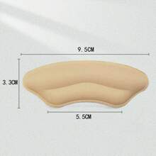 5 Pairs Apricot Color Anti-Rub Heel Grips, Loafer Shoes Heel Stoppers, Shoe Inserts To Prevent Slippage, Lip Print Design For Women