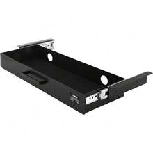 Wide Under Desk Drawer Slide Out, Under Desk Mounted Pull-Out Drawer Attachment, Hidden Desktop 2 Layer Storage Organizer, Under Table Pencil Drawer For Home Sit Stand Workstation, 18x9x8 In - 22inch - View 10