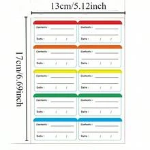 Removable Frozen Food Labels Stickers, Fridge Storage Expiration Date Labels, Reusable - Multicolor - View 4