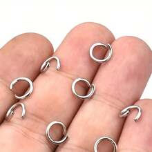 1000pcs 304 Stainless Steel Open Jump Rings - For DIY Earrings, Necklaces And Bracelets - Closed Ring - View 3
