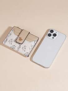 Ladies Elegant Floral Coin Purse, Multi Card Slots, Versatile Student Wallet - Multiple Colors Available