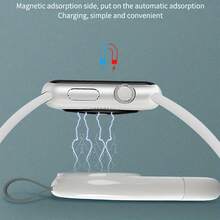 Adaptor încărcător USB 1-2 buc potrivit pentru Apple Watch, încărcător wireless magnetic de călătorie compatibil cu Apple Watch Series Ultra 9 8 7 6 SE 5 4 3 2, 44mm 42mm 40mm 38mm - alb - Vizualizare 3