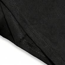 Algiz Rune And Deer T-Shirt - Men's Black Cotton 65% Polyester 35% Modern Letter Print Short Sleeve Crew Neck Small - 黑色 - 查看 5