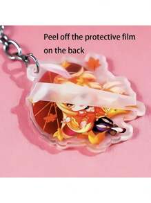 1pc Original Acrylic Keychain Pendant, Cute Cartoon Rabbit Charm, Y2K Retro School Girl Style, Casual Street Fashion, Suitable For Backpack, Phone, Party, School, For Girlfriend Christmas Gift Ideas Bag Accessories Lanyards With Id Holder Car Accessories Bag Charms