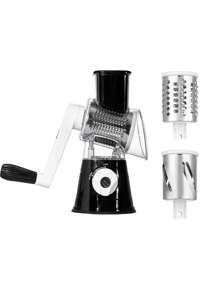 Cheese Grater, Kitchen Mandolin Vegetable Slicing Machine, With 7.62cm Replaceable Blades, Easy-To-Clean Rotary Fruit Grater Slicing Machine, Potato, Carrot, Nut Grinder