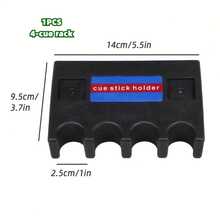 1 Pc Cue Rack For Resting Cue Sticks, A Must-Have Billiard Accessory, Available In 3-Cue, 4-Cue, And 5-Cue Rack Sizes. An Essential Item For Billiard Enthusiasts And Pool Halls. A Perfect Holiday Gift. - Black - View 10